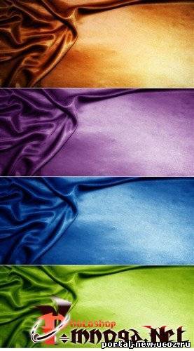 Набор сатиновых фонов четырех цветов