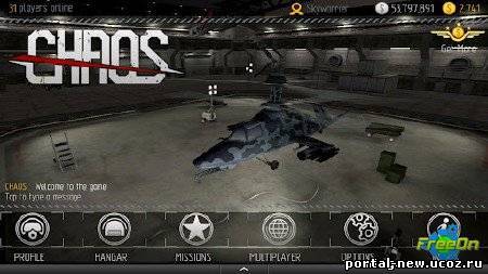 C.H.A.O.S - apk игра для Android 2.1 (Леталка на вертолете)