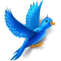 Иконка голубой птички с Twitter